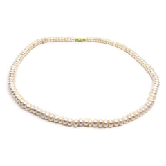 White Real Pearl Saccha Moti Mala