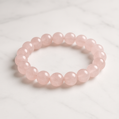Natural Rose Quartz Bracelet | The Rose Quartz Signature
