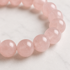 Natural Rose Quartz Bracelet | The Rose Quartz Signature