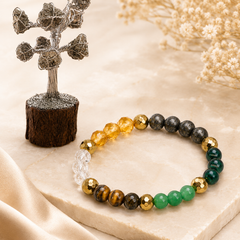 The Wealth Companion Set (The Money Magnet Bracelet + Pyrite Tree)