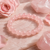 Natural Rose Quartz Bracelet | The Rose Quartz Signature