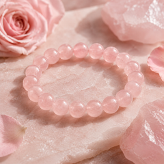Natural Rose Quartz Bracelet | The Rose Quartz Signature