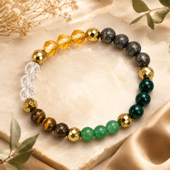 The Wealth Companion Set (The Money Magnet Bracelet + Pyrite Tree)