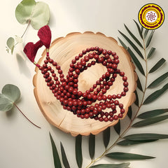 Natural Stone Red Jasper Mala