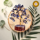 Sparkling Blue Feng Shui Reiki Healing Crystal Tree