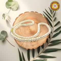 White Real Pearl Saccha Moti Mala