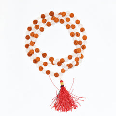 Rudraksha & sphatik mala