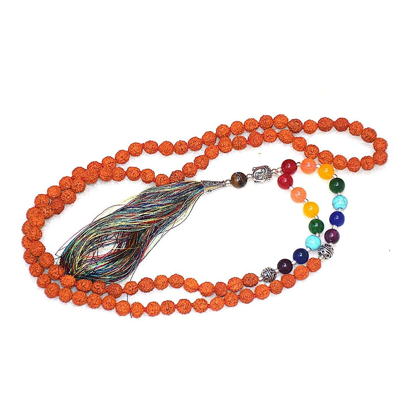 7 Chakra 5 Mukhi Rudraksha Mala