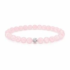 Natural Rose Quartz Bracelet | The Rose Quartz Refined