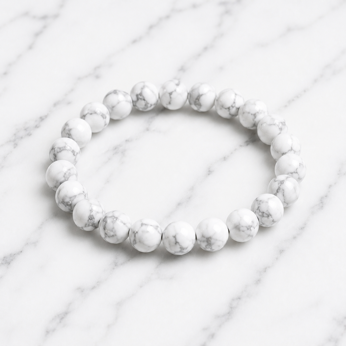 Natural Howlite Bracelet | The Howlite Signature