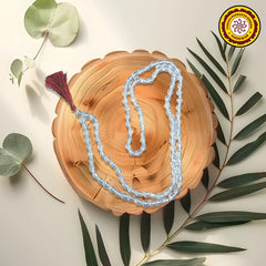 Diamond Cut Rock Crystal Sphatik Mala