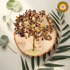 Tigers Eye Gemstone Tree